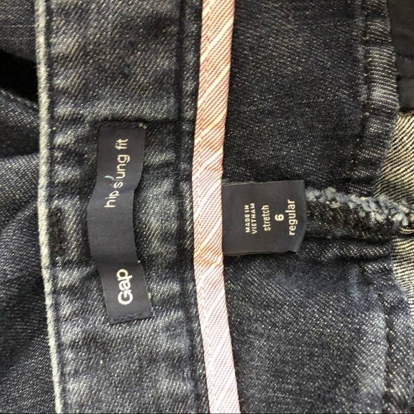 Gap size 6 hip sung fit Jeans wide leg chino style - Picture 7 of 7